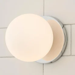 Mounted Globe Ring Bath Sconce - 1 Light