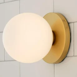 Mounted Globe Ring Bath Sconce - 1 Light