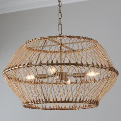 Natural Rowan Chandelier