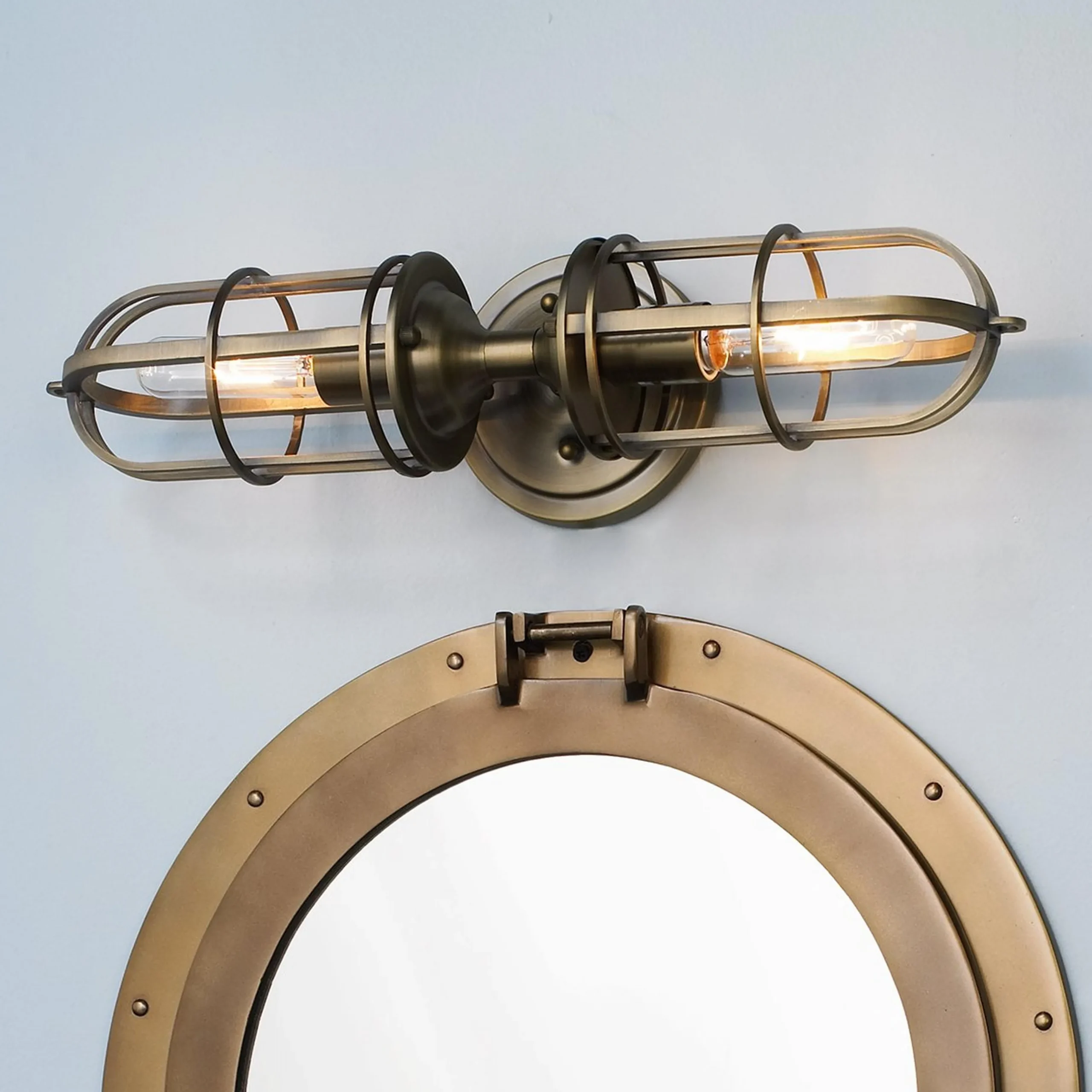 Nautical Cage Vanity Light - 2 Light