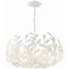 Olive Leaf Blooming Chandelier - 6 Light