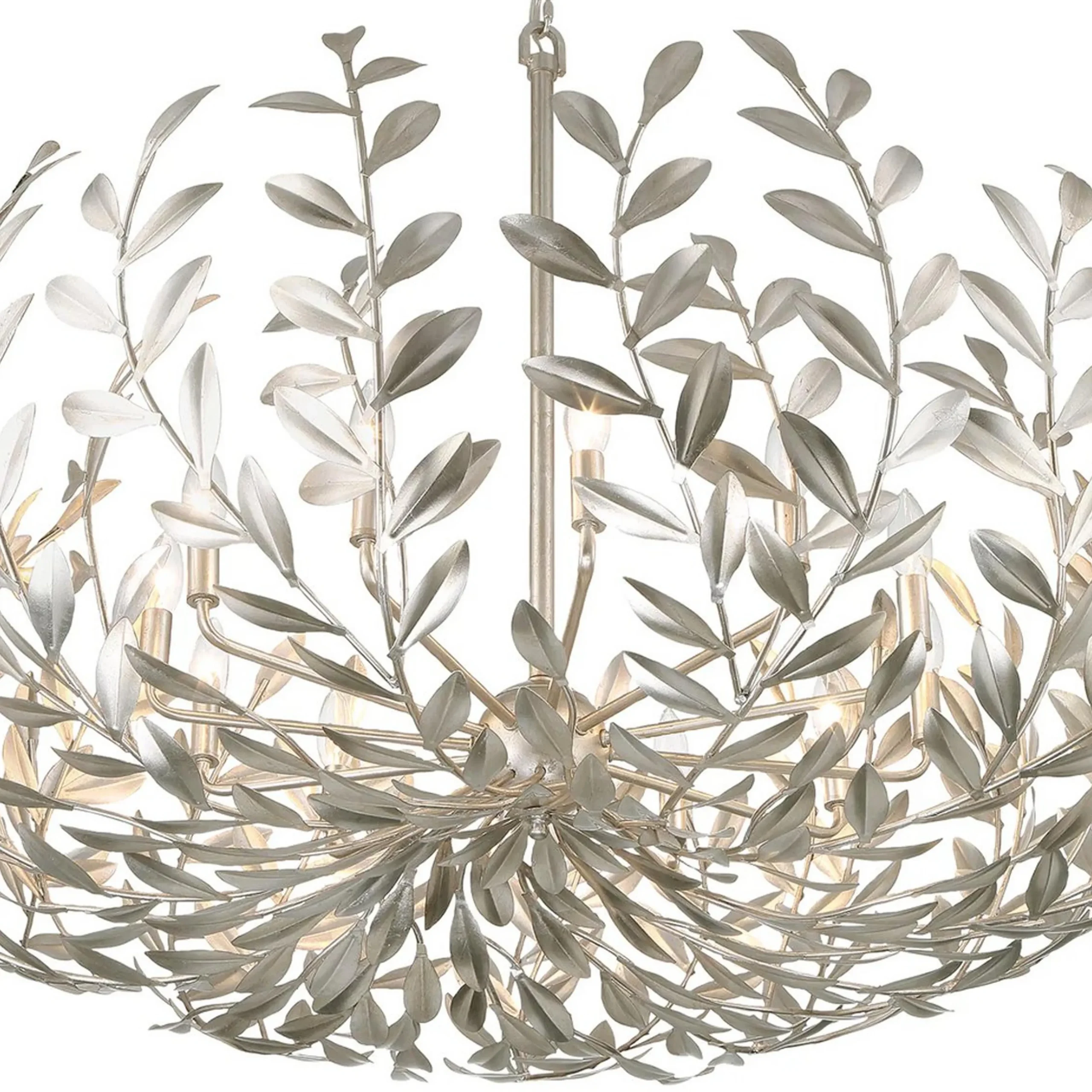 Olive Leaf Blooming Chandelier - 12 Light