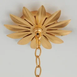 Olive Leaf Blooming Chandelier - 6 Light