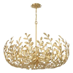 Olive Leaf Blooming Chandelier - 12 Light