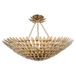 Olive Leaf Convertible Chandelier - 8 Light