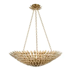 Olive Leaf Convertible Chandelier - 8 Light