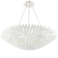 Olive Leaf Convertible Chandelier - 8 Light