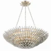 Olive Leaf Convertible Chandelier - 6 Light