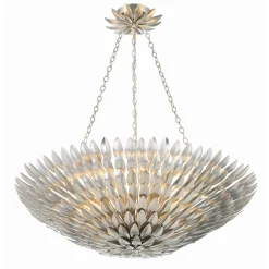 Olive Leaf Convertible Chandelier - 6 Light