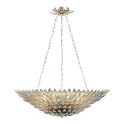 Olive Leaf Convertible Chandelier - 6 Light