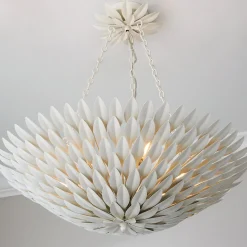 Olive Leaf Convertible Chandelier - 6 Light
