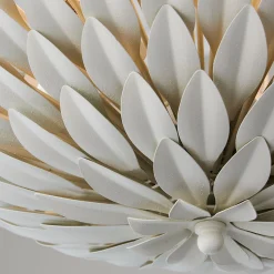 Olive Leaf Convertible Chandelier - 6 Light
