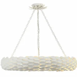 Olive Leaf Convertible Halo Chandelier - 24