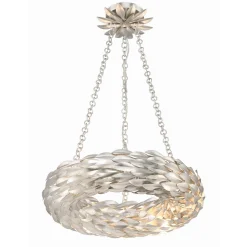 Olive Leaf Convertible Halo Chandelier - 18