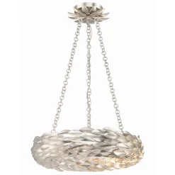 Olive Leaf Convertible Halo Chandelier - 18