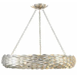Olive Leaf Convertible Halo Chandelier - 24