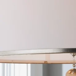 Olive Leaf Drum Shade Chandelier - 6 Light