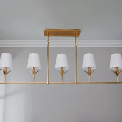 Olive Leaf Island Chandelier