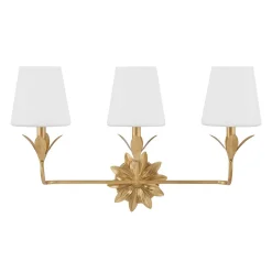 Olive Leaf Petal Vanity Light - 3 Light