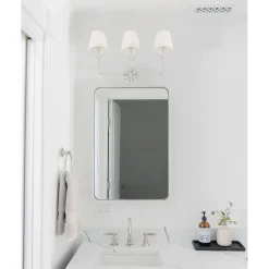 Olive Leaf Petal Vanity Light - 3 Light