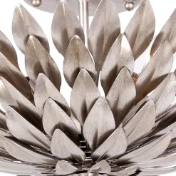 Olive Leaf Semi-Flush Ceiling Light - 4 Light