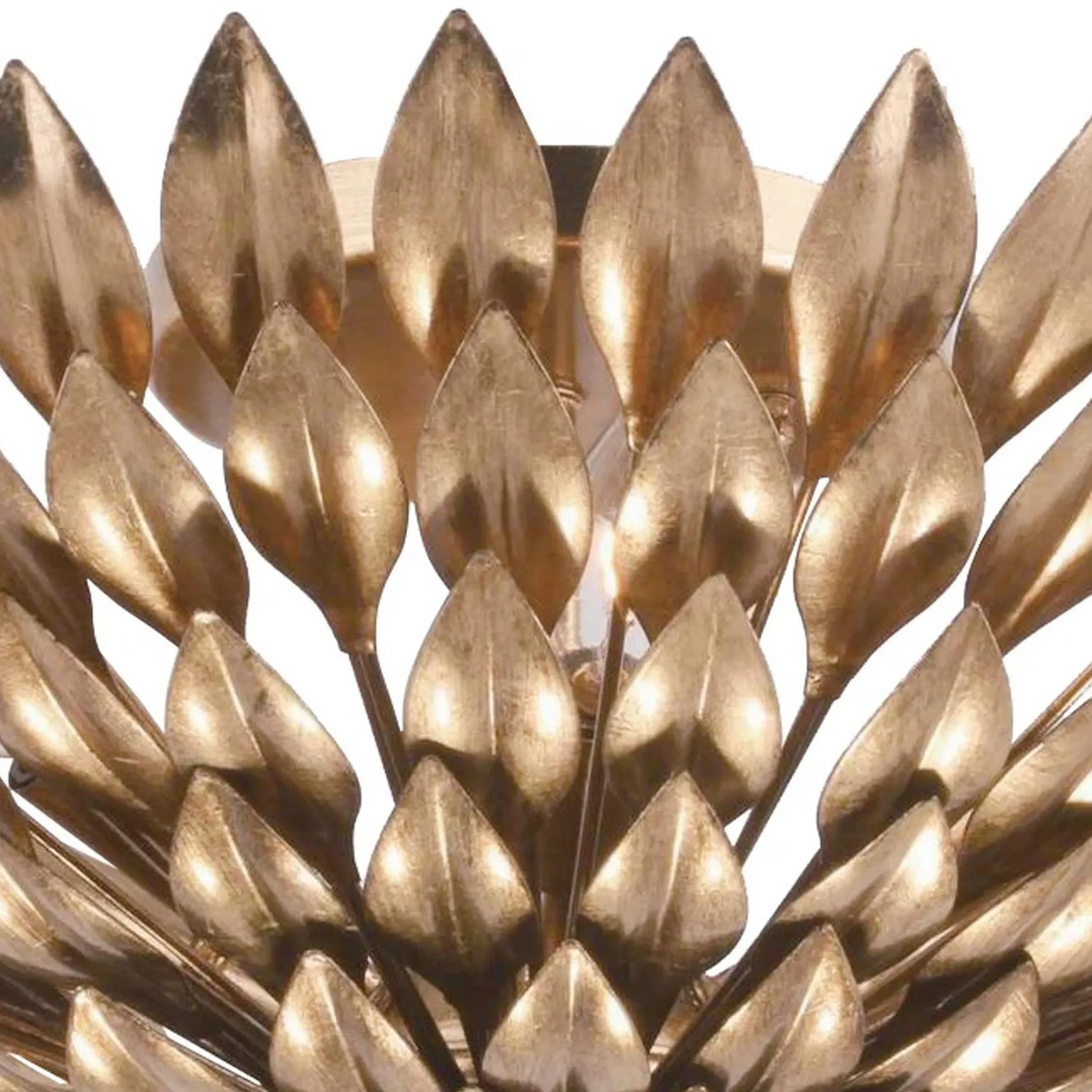 Olive Leaf Semi-Flush Ceiling Light - 6 Light