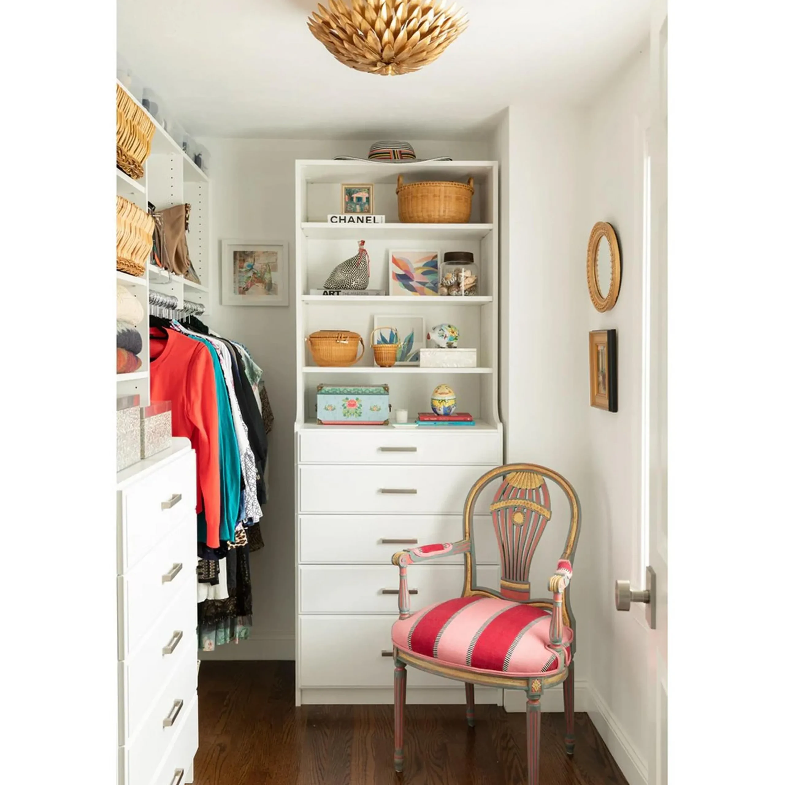 Olive Leaf Semi-Flush Ceiling Light - 4 Light