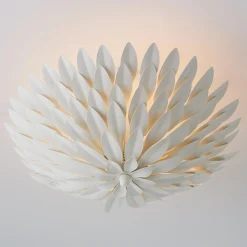 Olive Leaf Semi-Flush Ceiling Light - 4 Light