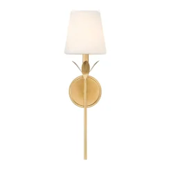 Olive Leaf Stem Bath Sconce - 1 Light
