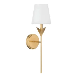 Olive Leaf Stem Bath Sconce - 1 Light