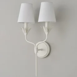Olive Leaf Stem Sconce - 2 Light