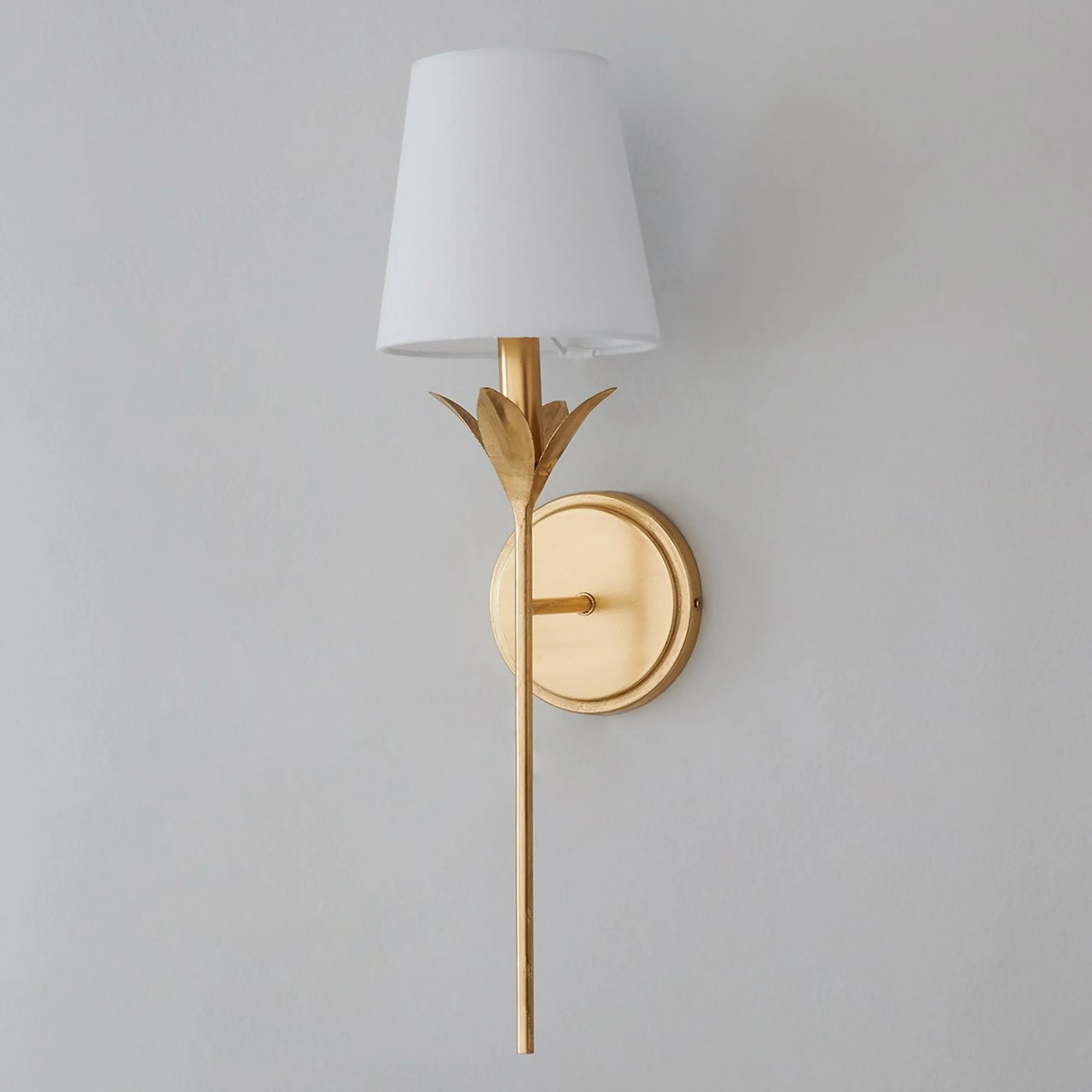 Olive Leaf Stem Sconce - 1 Light