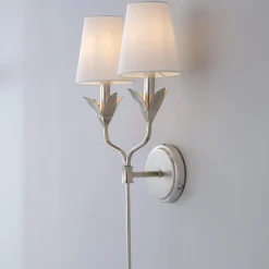 Olive Leaf Stem Sconce - 2 Light