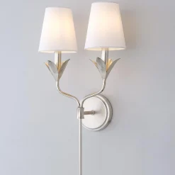 Olive Leaf Stem Sconce - 2 Light