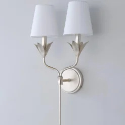 Olive Leaf Stem Sconce - 2 Light
