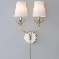 Olive Leaf Stem Sconce - 2 Light
