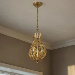 Olive Leaf Vine Lantern - 3 Light