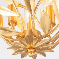 Olive Leaf Vine Lantern - 3 Light