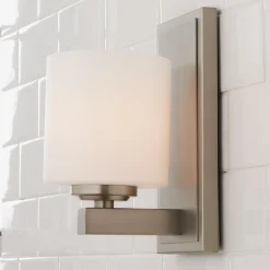 Opal Barrel Bath Sconce