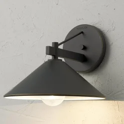 Outrigger Cone Outdoor Sconce