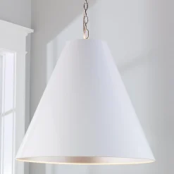 Oversized Cone Paper Shade Pendant