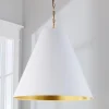 Oversized Cone Paper Shade Pendant