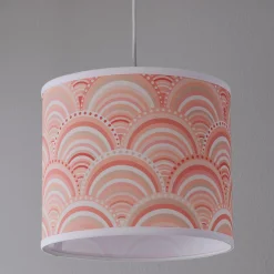 Peach Rainbow Shade Pendant