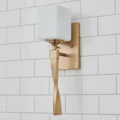 Pedestal Twist Bath Sconce