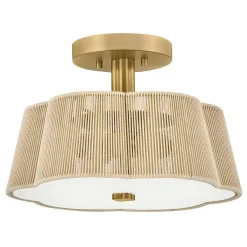 Petronia Hand-Wrapped Ceiling Light - 14"
