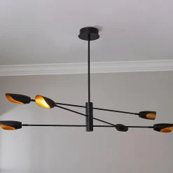 Pivoting Petal Three-Tier Chandelier