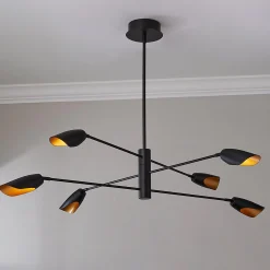Pivoting Petal Three-Tier Chandelier