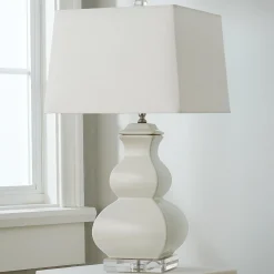 Porcelain Square Gourd Table Lamp