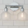 Prismatic Glass Vanity Light - 2 Light
