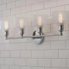 Prismatic Glass Vanity Light - 4 Light
